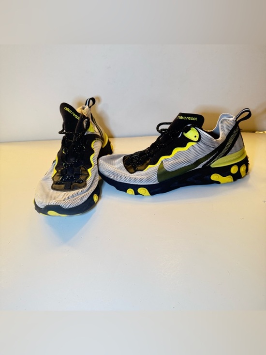 Nike React Element 55 Shoes Sz 8.5 Mens Yellow Black Running Sneaker main image 6